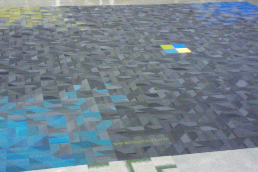 Oblique carpet tile