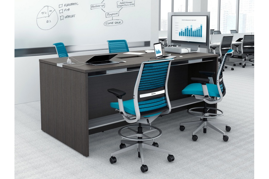 turnstone Campfire Big Table in an office environment.