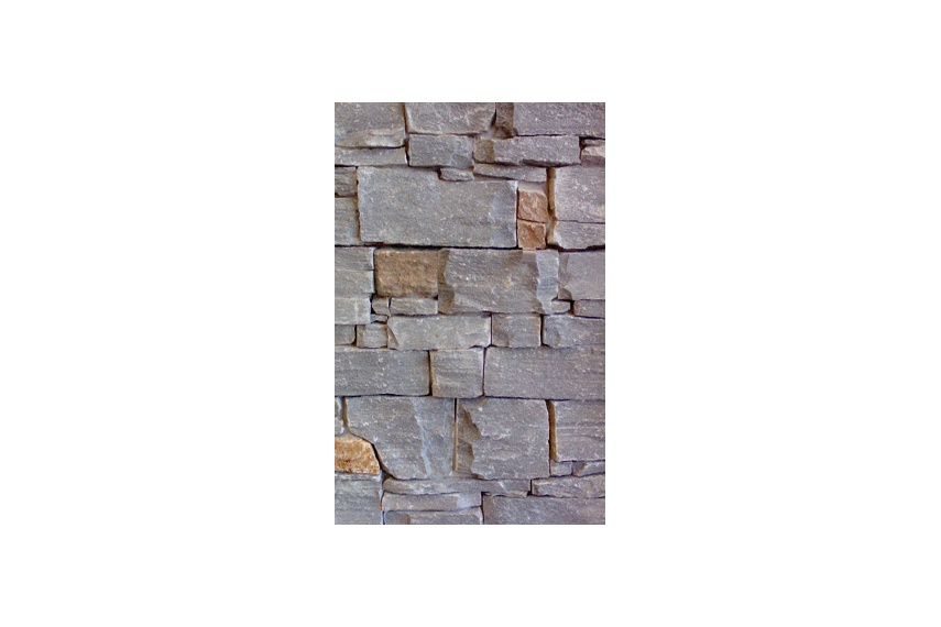 Westlands schist partially completed feature wall