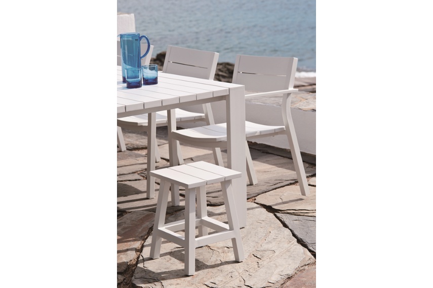 Miami outdoor extending dining table 198-305x104 aluminum