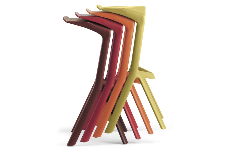 Miura stackable stool by Plank
