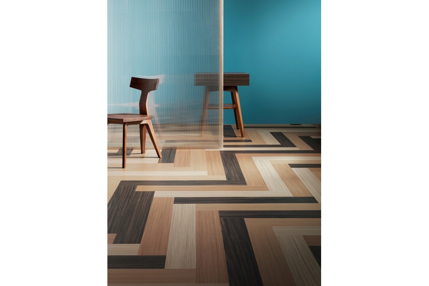 Marmoleum Modular tiles.