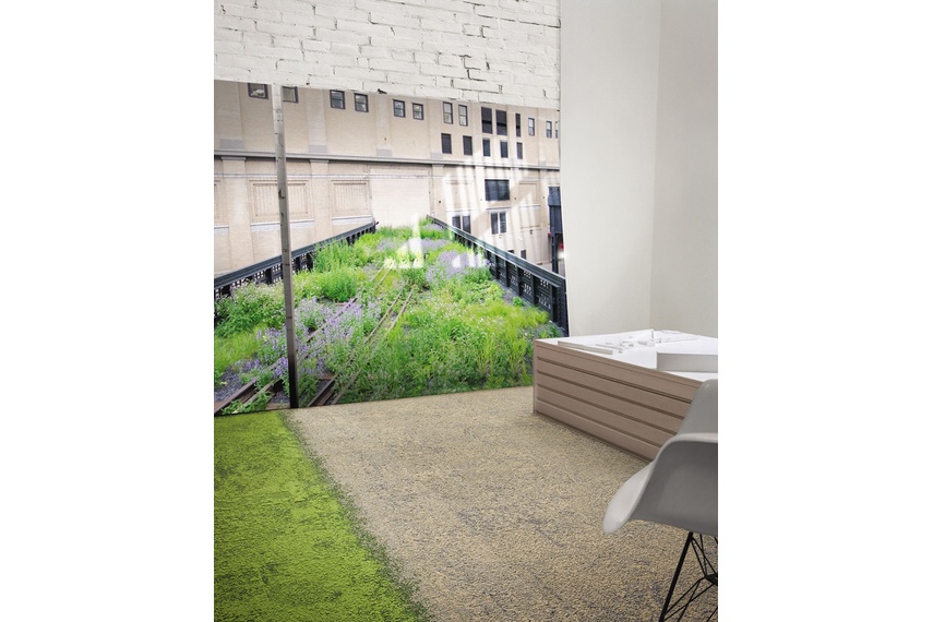 Urban Retreat One carpet tile – Flax Grass.