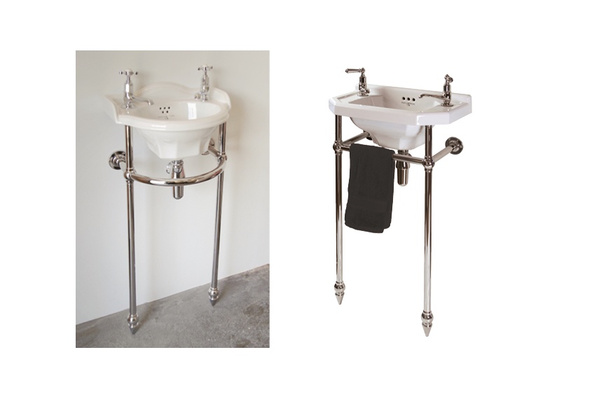 Hawthorn Hill contemporary freestanding basin stand, custom sizing available