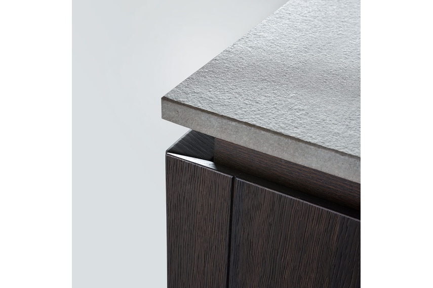 Detail of Artex kitchen.