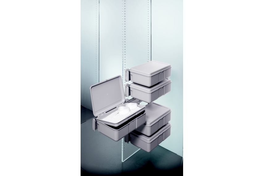 Ambos side-mounted double drawer multiple units stacked.