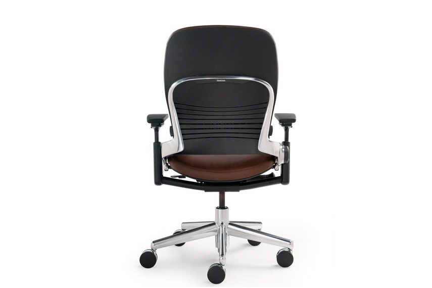 The Leap chair's back changes shape to support the entire spine