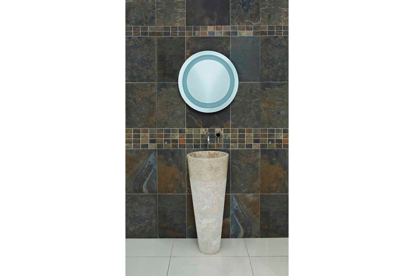 Guatemala freestanding basin in beige.