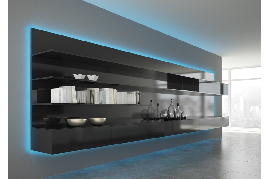 Domus Line LED strip lighting - RGB colour change.