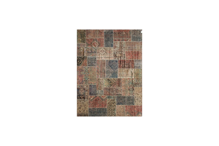 Vintage patchwork natural