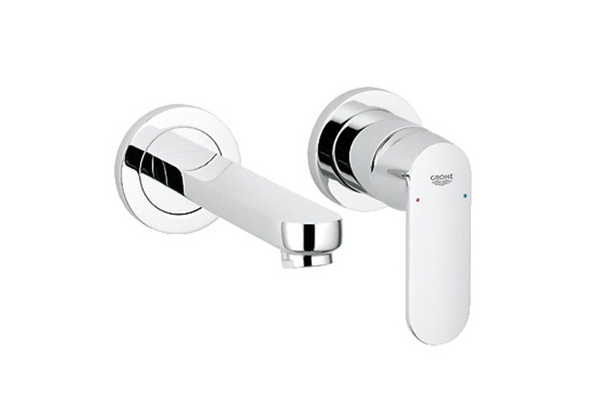 EuroSmart Cosmo wall-mounted basin mixer.