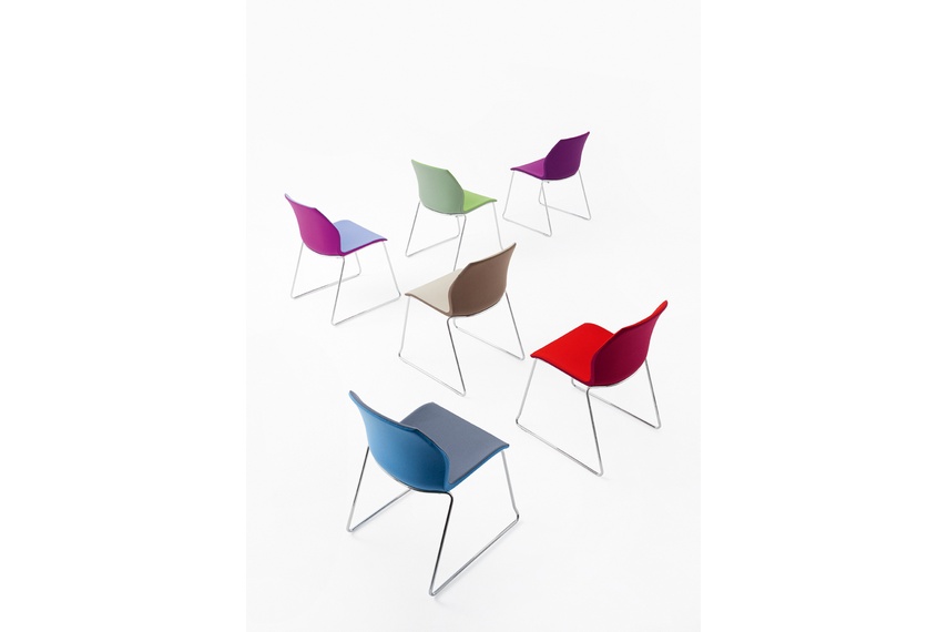 Kalea upholstered sled chairs.