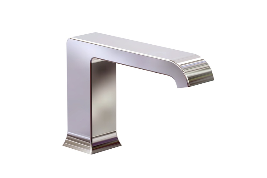 Elliptic bath spout.