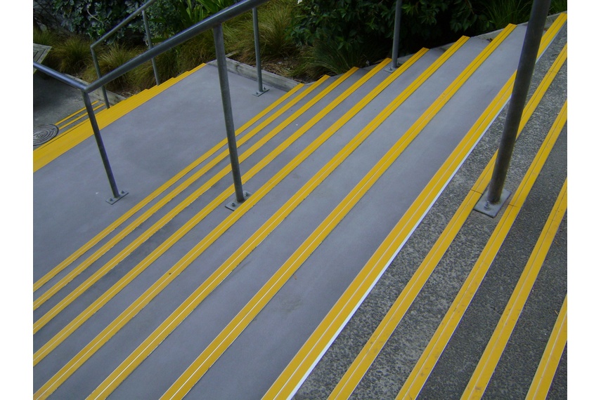 Stair nosings or covers are suitable for indoor or outdoor use