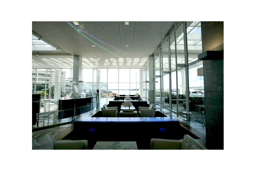 Shop front vision systems - PriceWaterHouse Cooper podium, Auckland