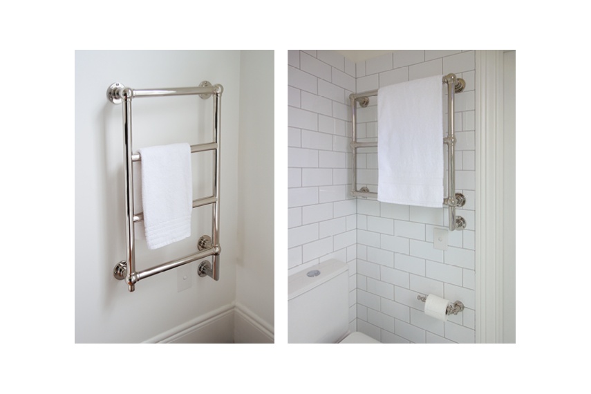 Hawthorn Hill traditional style towel warmers are available in custom sizes to suit any room