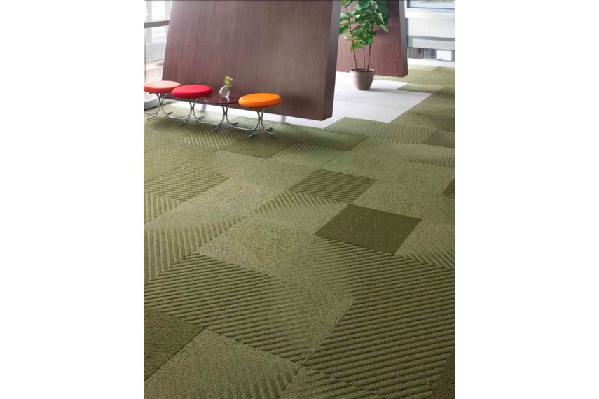 Moving Floors was inspired by the geometry and illusion of op-art.