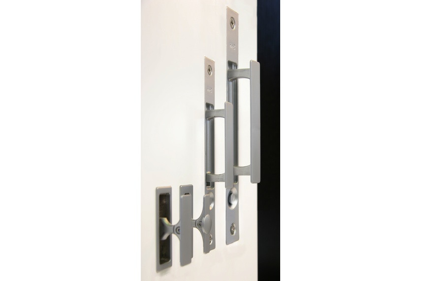 Ideal for large scale sliding wood passage doors.