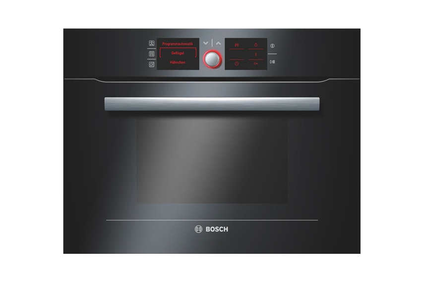 Black combination steam oven