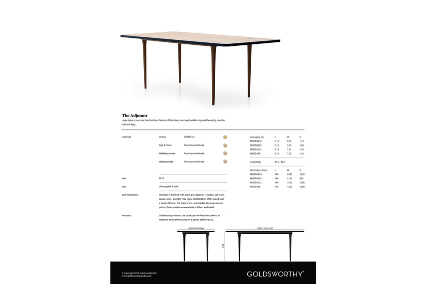 Adjutant table.