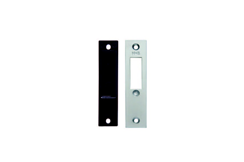 Dust box and strike plate