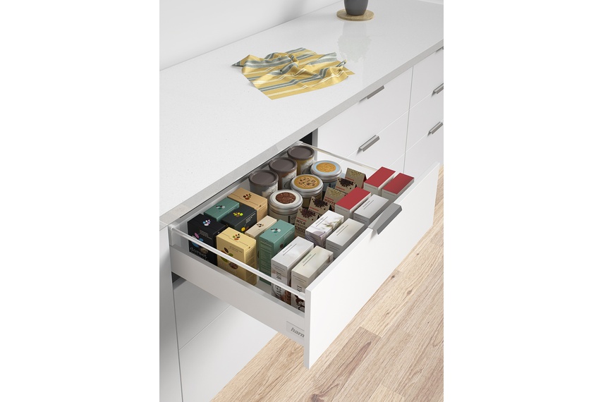 Harn Ritma Cube Drawer MS model, includes railing set.