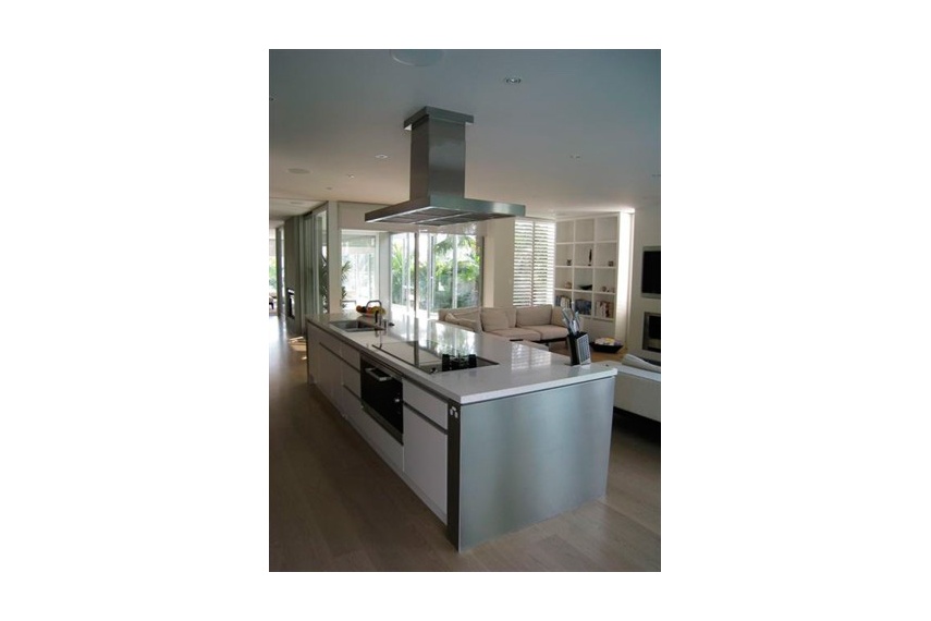 Custom-made stainless steel benchtops