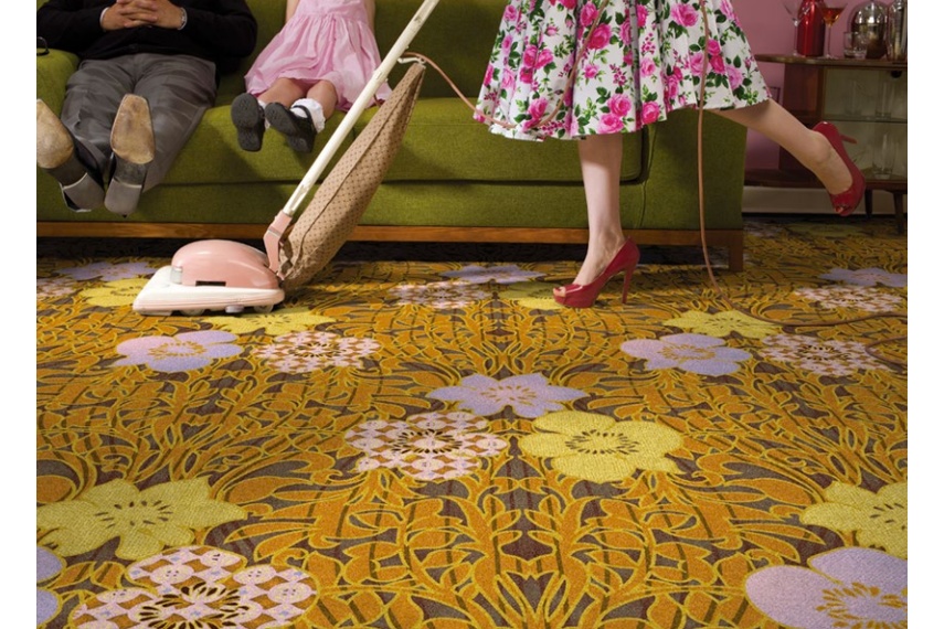 Mod Market Retro Collection Design GA16805 Plush Cut Pile Broadloom.