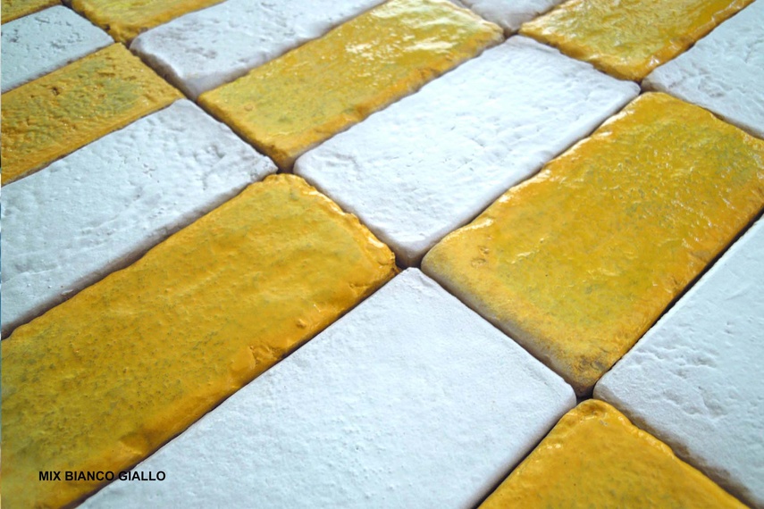 A range of patterns can be created with the Muro Vecchio range.